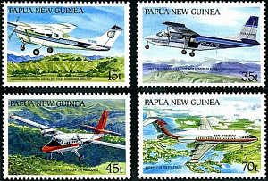 Папуа Новая Гвинея, 1987, Самолеты, 4 марки